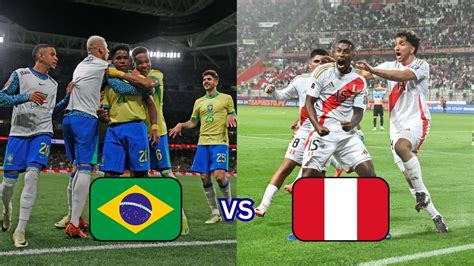 Brazil, led by forward Neymar, faces Peru, led by forward Andre Carrillo, in the semifinals of the 2021 Copa America at the Estádio Nilton Santos in Rio de Janeiro, Brazil, on Friday, July 5 ...